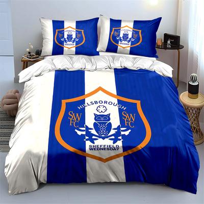 Sheffield Wednesday Bedding Set Bedding Duvet Cover Set Duvet Cover Pillowcases (1 * Duvet Cover 2 * Pillowcases, Without Duvet Insert)