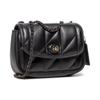 Coach Pillow Madison 24 Quilted Turnlock Chain Nappa Soft Leather Shoulder Crossbody Bag Medium Women's Black