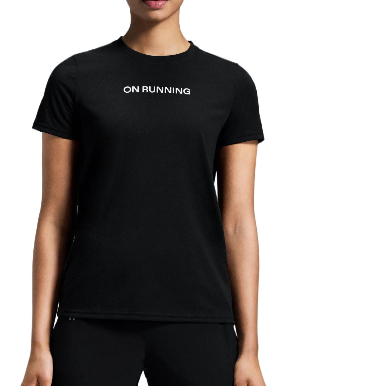 

On Running Regular T Shirt Women s Black 1WE30390553 M
