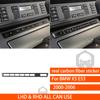 For BMW X5 E53 2000-2006 Center Dashboard Full Set Kit Trim Cover Tuning Real Carbon Fiber Sticker Car Interior Accessories
