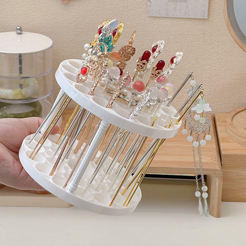 45 Hole Hairpin Storage Box Multifunction Large-Capacity For Make-Up Brush Storage Box Table Organizer Jewelry Display Stand