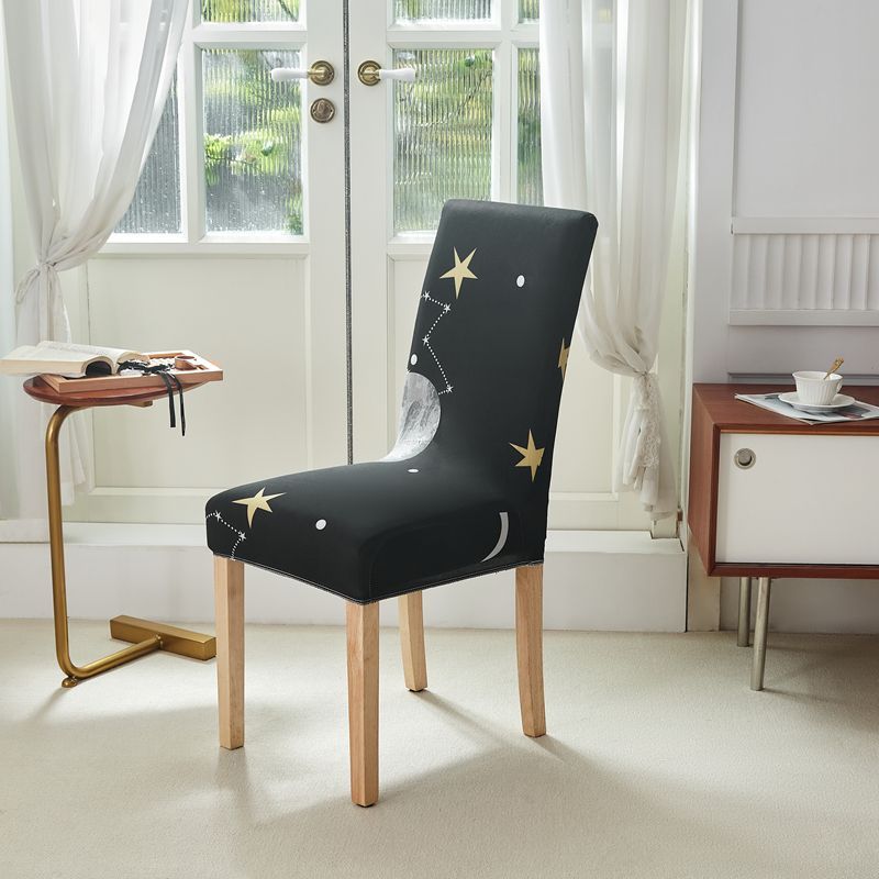 Stoltrekk fire sesonger universal spisestuestoltrekk elastisk krakksett i ett stykke bord og stoltrekk ryggpute setepute