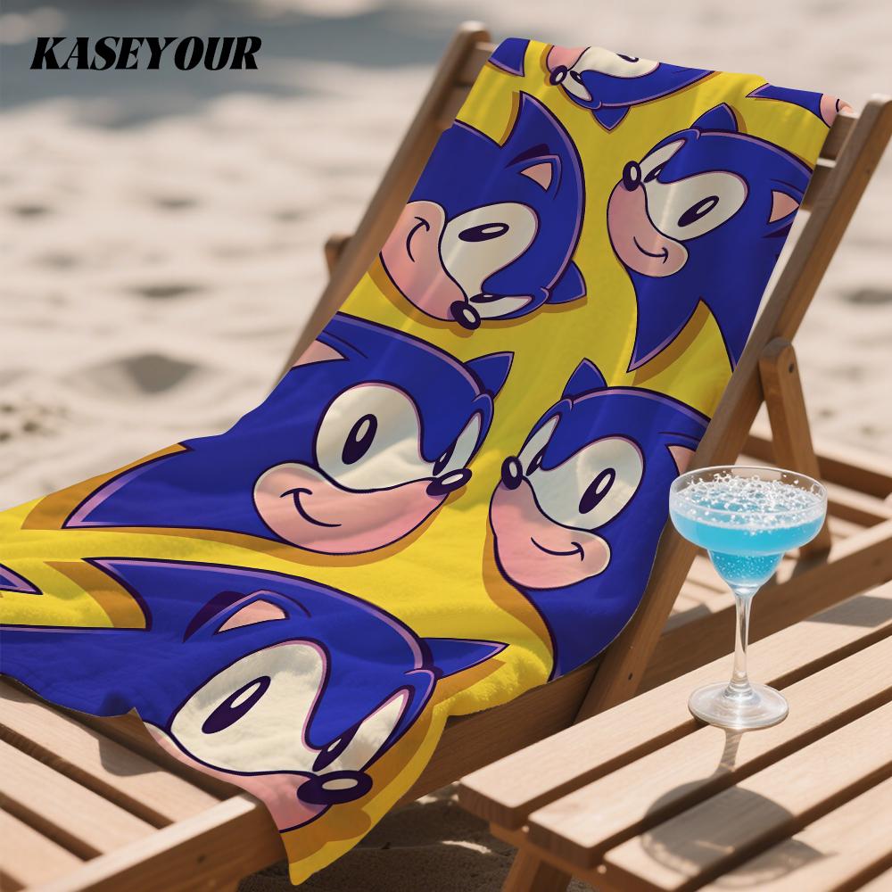 Anime S-Sonics Pattern Quick Drying Bath Towel Microfiber beach towel light weight swimming camping yoga beach out
