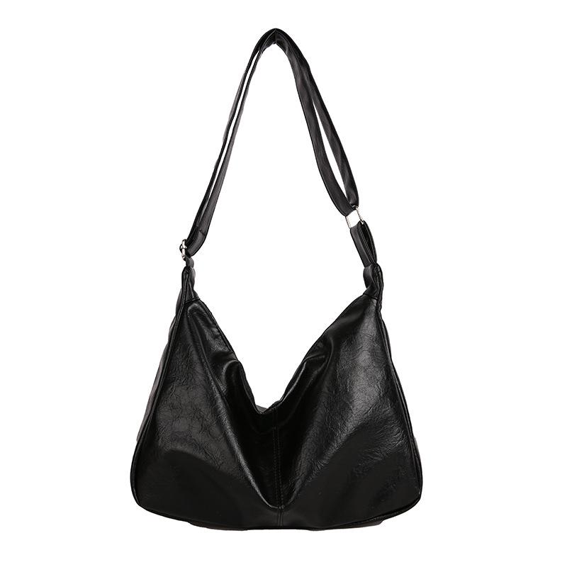 

Korean Patchwork Minimalist Commuter Tote: Summer 2025 Fashion Single Shoulder Crossbody Bag чёрный