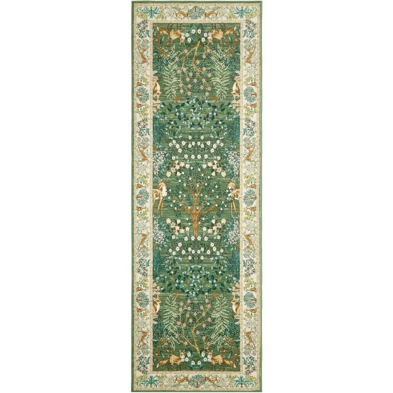 Jungle Animal Pattern Hallway Long Carpet Foldable Machine Washable Living Room Sofa Coffee Table Nonslip Floor Mat Bedroom Rug