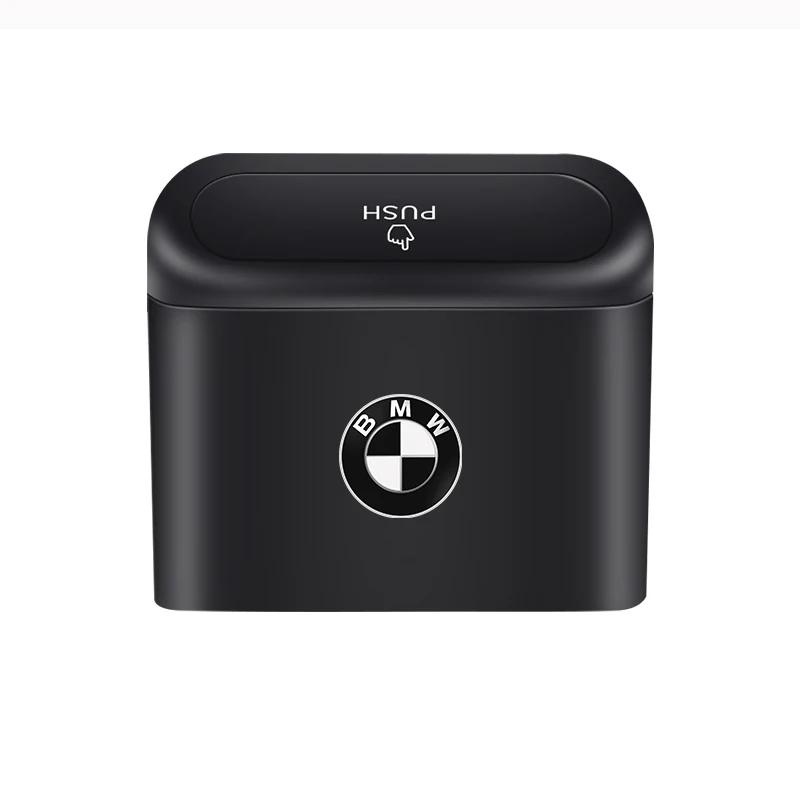 Car Trash Can Portable Hanging Vehicle Garbage Case Car Logo For BMW E34 E46 E39 E38 E90 E60 E36 F30 F30 F10 E92 E38 E91 M3 M5
