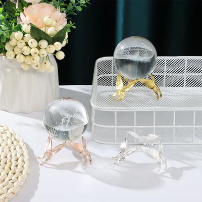 Exquisite Butterfly Display Base Holder Metal DIY Crystal Ball Display Stand Sphere Support Home Decoration Photography Props