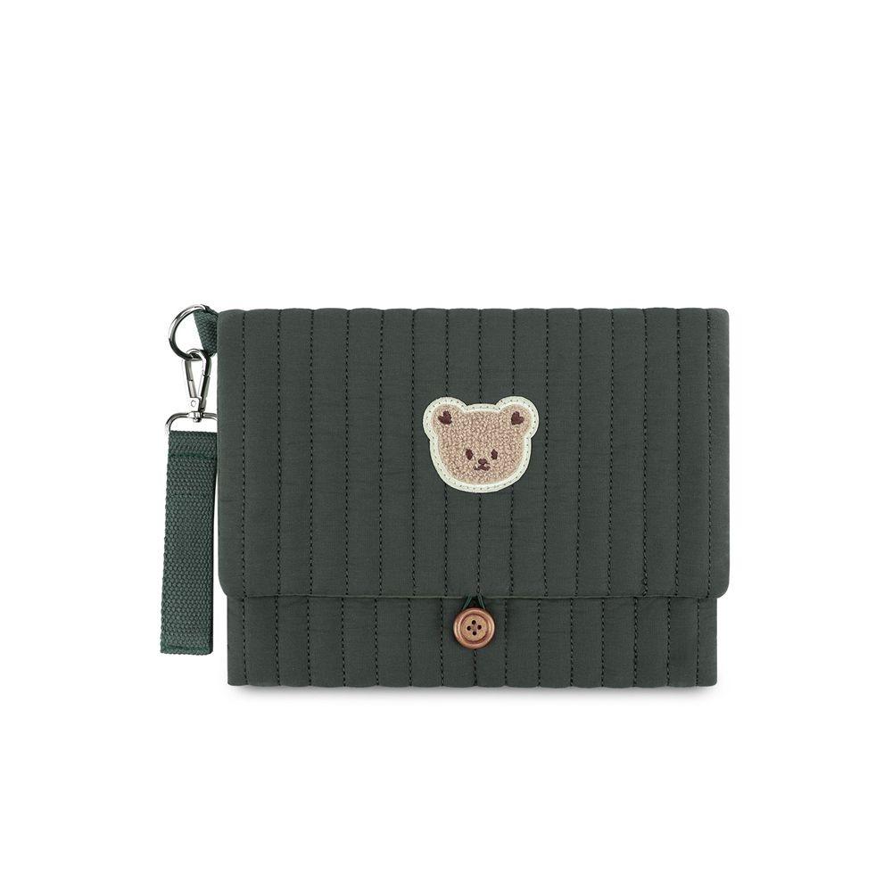 

Cotton Foldable Storage Pouch Cute Portable Multi-functional Organizer Organizing зелений