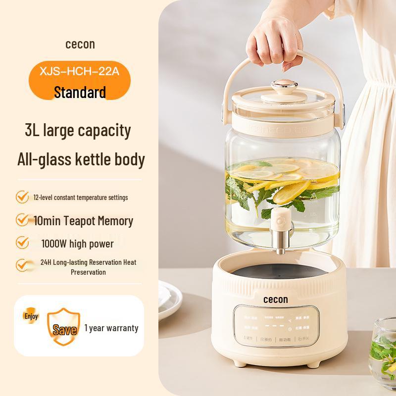 Westco High Borosilicate Glass Teapot with Faucet - Premium, Thickened, Light Luxury Multifunctional Design