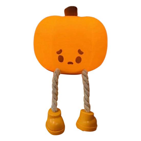 Adorable Pumpkin Night Light Dimmable Soft Warm Glow Eye-Friendly Silicone Bedside Touch Lamp Halloween Decoration