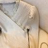 Autumn and Winter Sexy Lace V-neck Knitted Sweater for Women Fashion Slim Fit Base Pullovers Sweaters Women Elegant Solid Casual Knitwear Jumper 25567