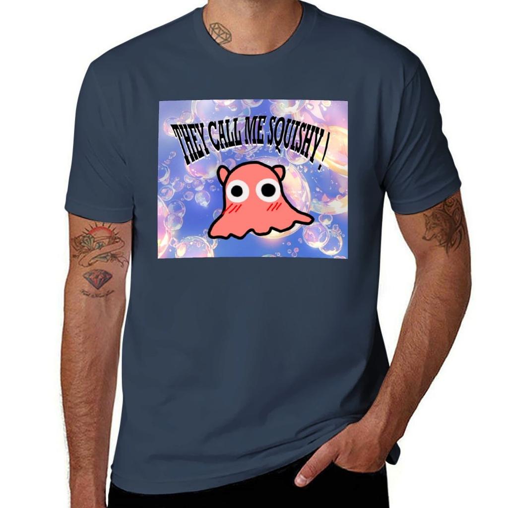 They Call Him Squishy Squishy Squishy TShirt cotton t shirt pack man t shirts for men casual TShirt