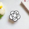 Mobile Phone Airbag Bracket Japanese Small Fresh Wind Black And White Simple Desktop Watching Dramas Chasing Dramas Portable Mirror Sticker