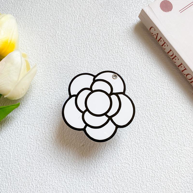 Mobile Phone Airbag Bracket Japanese Small Fresh Wind Black And White Simple Desktop Watching Dramas Chasing Dramas Portable Mirror Sticker