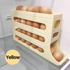 4-layer Refrigerator Egg Carrier Sliding Style Egg Organizer Automatic Scrolling Egg Storage Box Egg Holder Rack Kitchen Tool