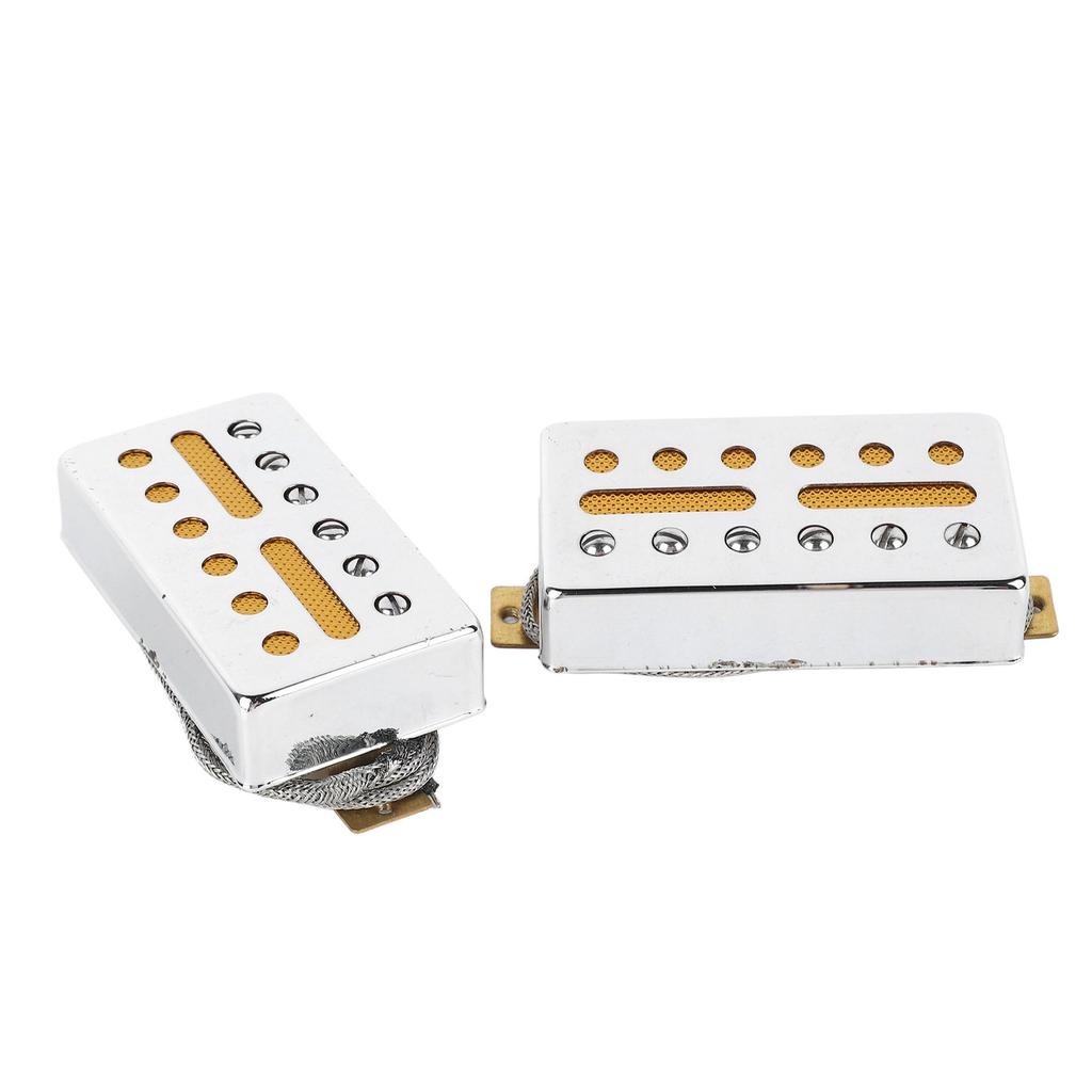 2 Sets Electric Guitar Pickup Single Coil Clear Sound 6 Holes Pickup Instrument Accessory for