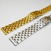 Stainless Steel Watchband Watch Band Solid Polished Bracelet Straps Curved End 24mm 22mm 21mm 20mm 19mm 18mm