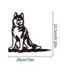 Rustic Yard Animal Metal Art - Fox, Dog, Cat, Rabbit, and Bird Silhouettes for Stylish Outdoor & Garden Decor