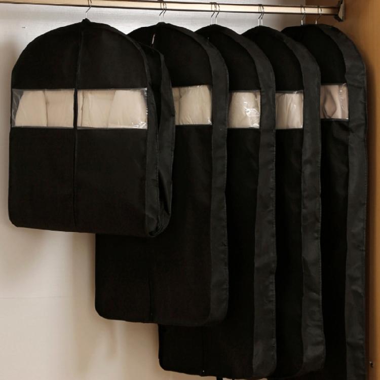 Clear View Clothes Dust Bag Thickened Waterproof Fabric For Hanging Garment Storage