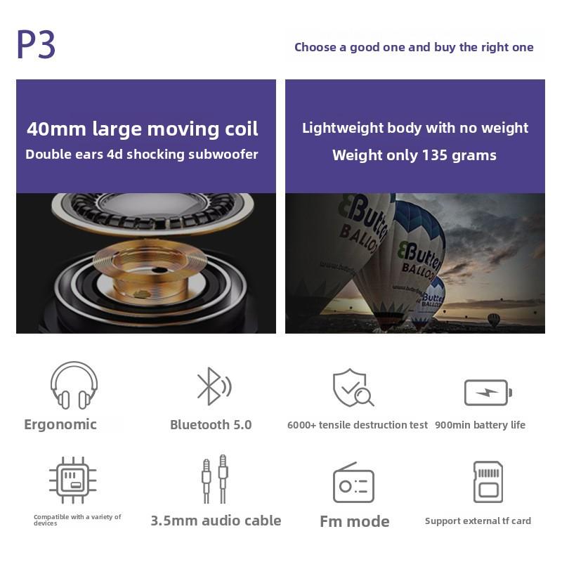 Headset Bluetooth Mobile Headset Wireless Gaming Headset