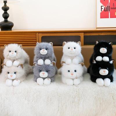 Adorable Peluche Chat Miaulant - Poupée Chaton Apaisante pour Enfants, Parfaite pour Dormir, Câliner, ou comme Cadeau d'Anniversaire