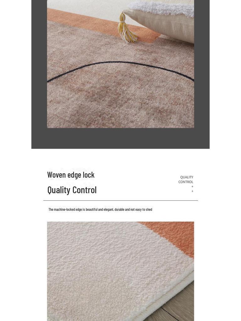 Nordic Style Imitation Cashmere Carpet for Living Room, Coffee Table, Bedroom, or Large Areas.