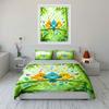 Cute Birds & Nature Decor Set Soft Comfortable Duvet Cover Bedding Set Included 1*Duvet Cover & 2*Pillowcases, Gift