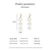 Korean s925 Silver Needle Shell & Metal Knot Earrings - Elegant, Fresh & Versatile Vacation Style Trendy Accessories