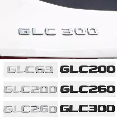 2025 Hot New 3D ABS Car Rear Trunk Letter Emblem Badge Decals Sticker For Mercedes Benz GLC X253 GLC260 GLC300e GLC350d GLC200 4
