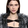 SENTIMENTS NO.473 [silver] KNOT CROSS NECKLACE