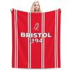 90s Inspired Bristol City Blanket Soft Warm Flannel Throw Blanket Bedding for Bed Living Room Picnic Travel Home Sofa