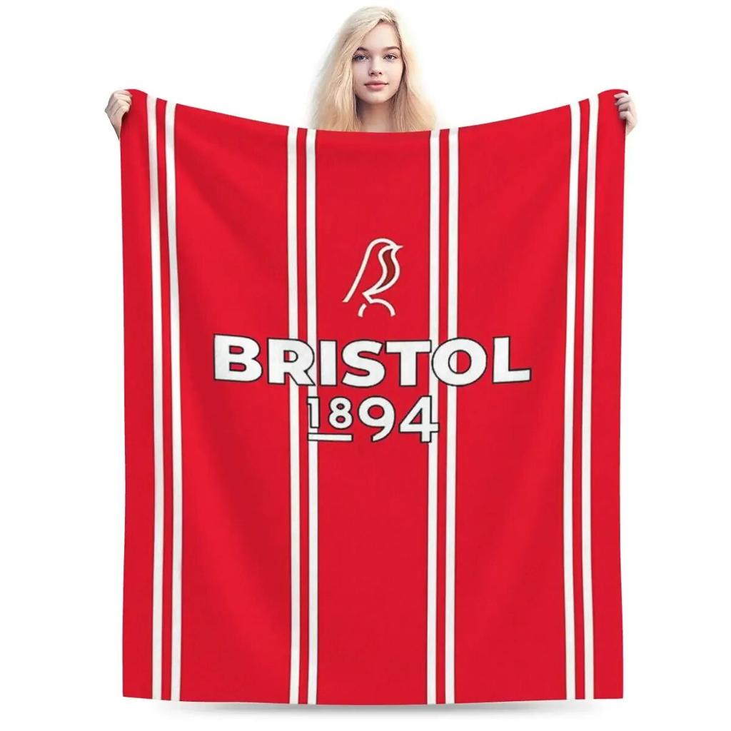90s Inspired Bristol City Blanket Soft Warm Flannel Throw Blanket Bedding for Bed Living Room Picnic Travel Home Sofa