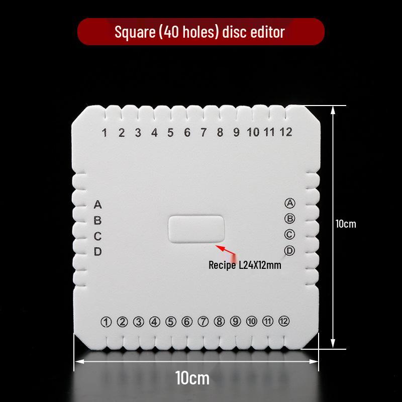 EVA Foam Craft Weaving Discs: Round, Square, White Winding Discs