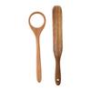 Sourdough Bread Mixing Spurtle Flat Wooden Turner for Turning Serving Mixing