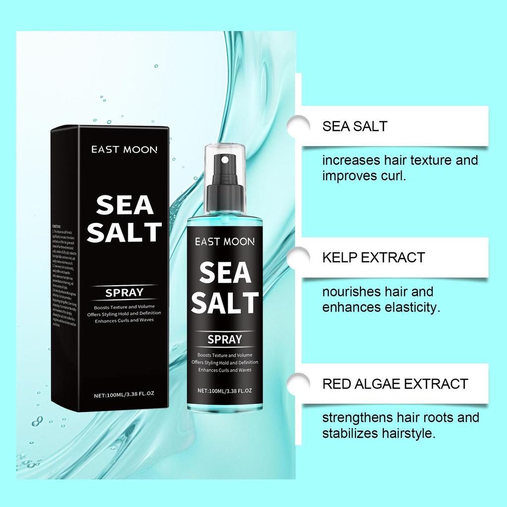 Sea Salt Hair Styling Spray Lazy Curl Defining Improving Thicken Strong Hold Non Greasy Fluffy Natural Wave Hair Nourishing Oil