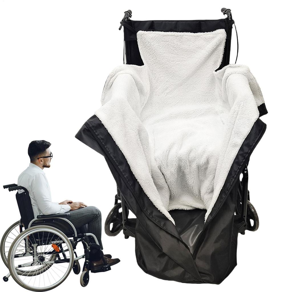 Wheelchair Blankets for Adults Windproof Waterproof Foot Leg Recliner Cover Wheelchair Warming Blankets for Women Men Senior