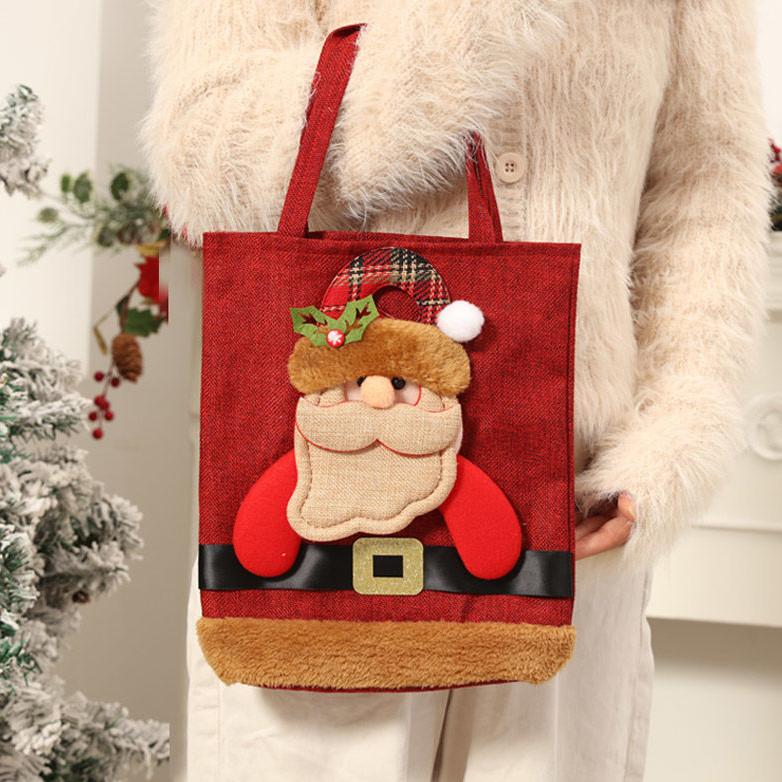 Geantă cadou de Crăciun Geantă măr Geantă cadou de Crăciun pentru copii Geantă măr drăguță cu desene animate
