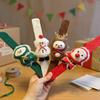 Christmas Clap Bracelet Cartoon Plush Elk Snowman Circle Bracelet For Xmas Hildren Gift New Year Decor Wrist Band