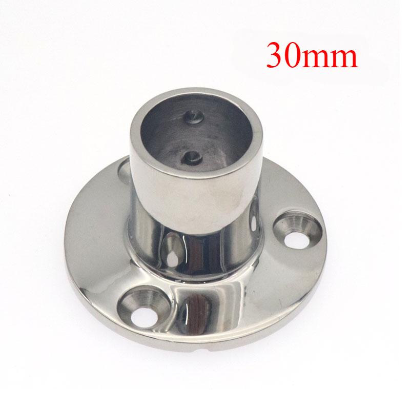 Tub rotund bază balustradă țeavă balustradă 90/60/45/30 de grade Marine 316 oțel inoxidabil 22/25mm montaj accesoriu pentru barca cu vâsle