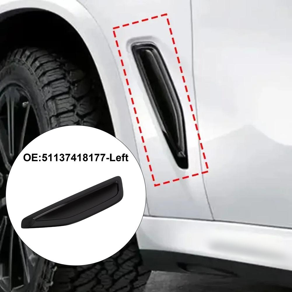 01 Front Left/Right Black Fender Trim For BMW For X5 For G05 M Sport 2017-2026 Fender Duct Trim Air Vent Cover