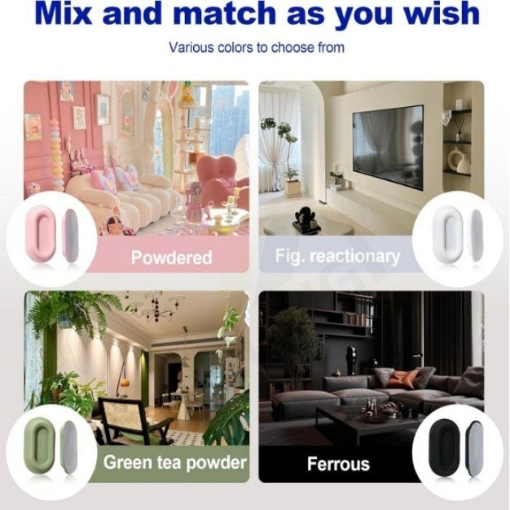 Traceless Magnetic Control Holder Wall-mounted Magnetic Sticker Hook Remote Control Organizers