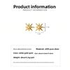 Zircon Octagram Stud Earrings