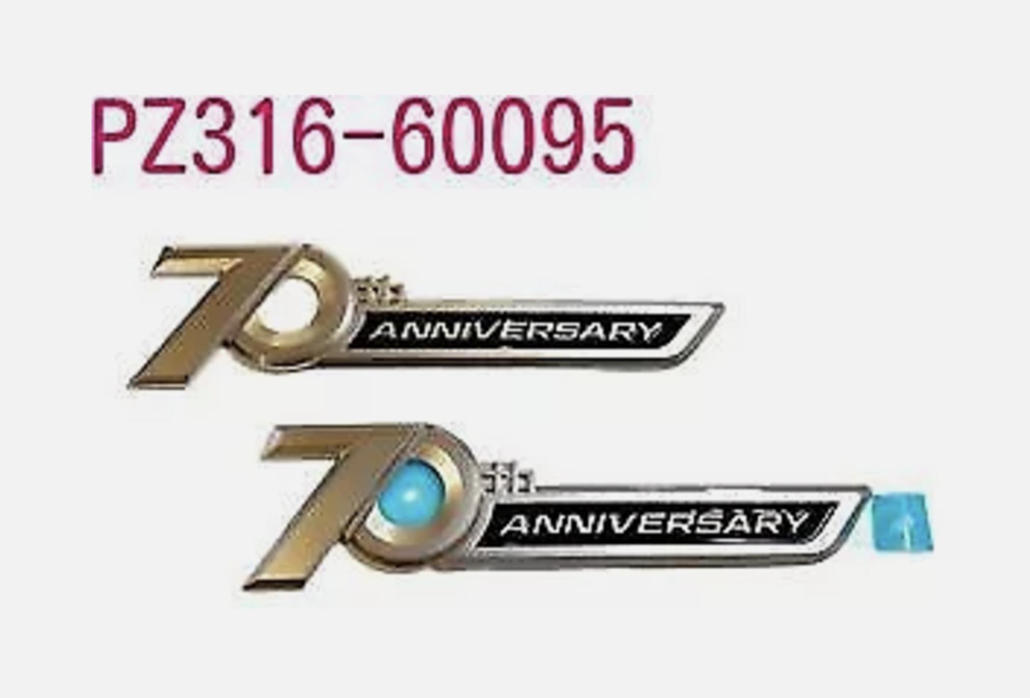 

TOYOTA FJA300W VJA300W Land Cruiser LX 300 Emblem 70th Anniversary Budge Genuine