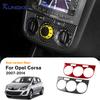 For Opel Corsa 2007 2008 2009 2010 2011 2012 2013 2014 Real Soft Carbon Fiber Sticker LHD RHD Car Central Control AC Knob Panel