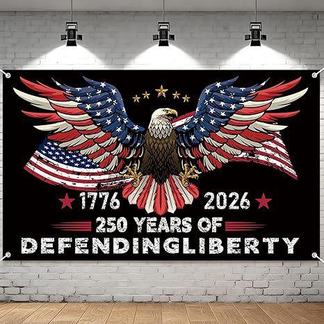 Independence 250th Anniversary Background Cloth Banner Flag Festival Celebration Decoration