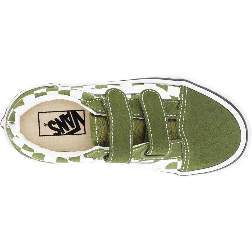 New Vans Abrasion Resistant Support Low Top Kids' Skateboarding Shoes Green Kids' VN000CYWCIB