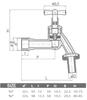 Chrome-Plated Garden Tap Tap, Polished, 3/4”