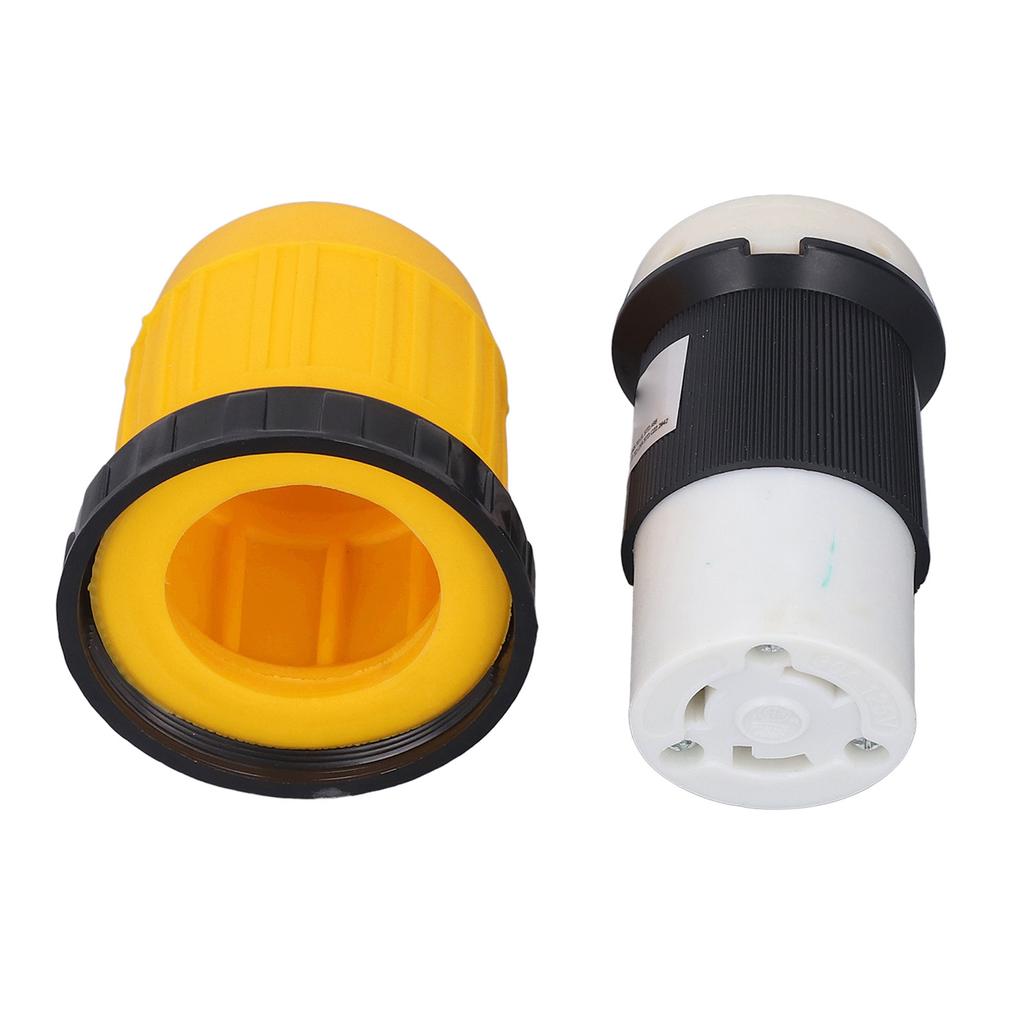 Locking Connector 30A Safety Insulated Twist Lock Plug Connector Power Cord Cover for RV