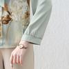 2025 Chic Chiffon Blouse for Middle-Aged & Elderly Women - Stylish Spring/Summer Base Layer Top