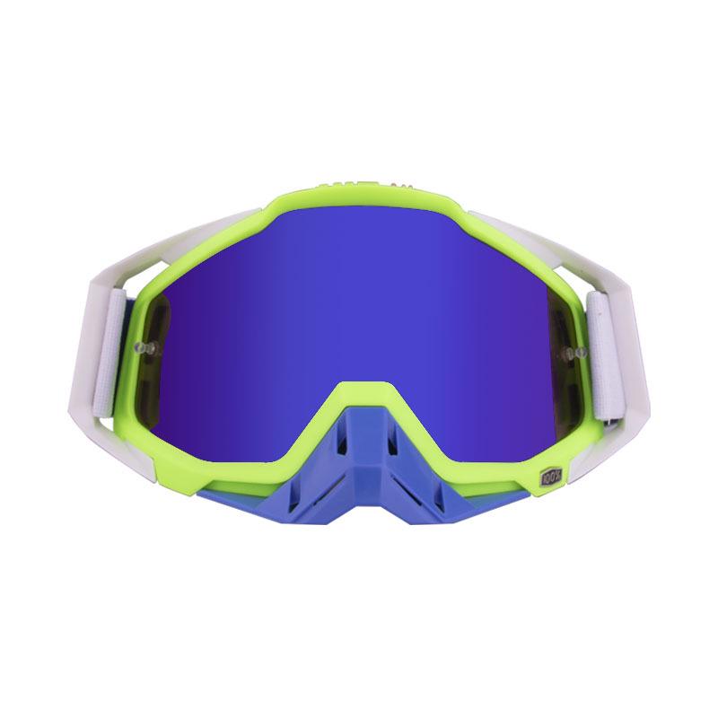 100 Off-Road Motorcycle Goggles with Nose Guard & Windshield Protection for Adults